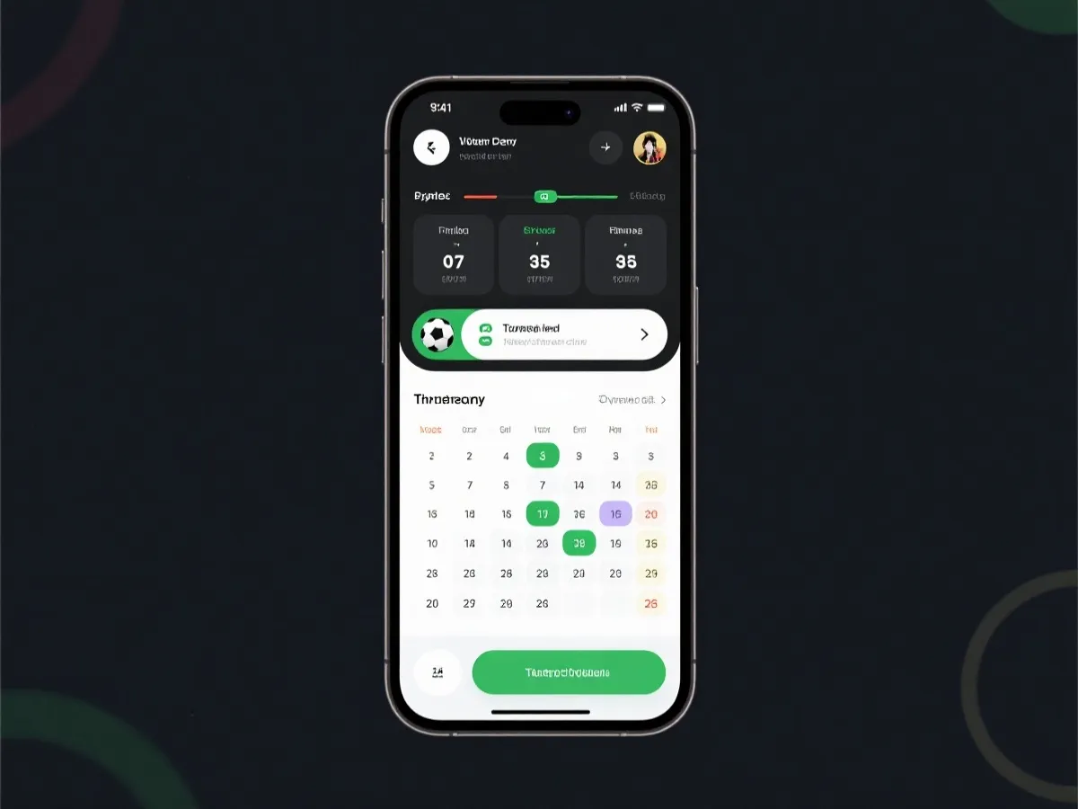 世界盃官方App即時比分介面示意圖